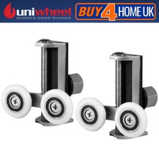 x2 Uniwheel Shower Door