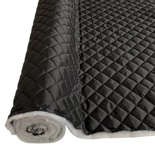 QUILTED FABRIC BLACK 2OZ Waterproof Soft Jackets Dress UPHOLSTERY PET BEDDING