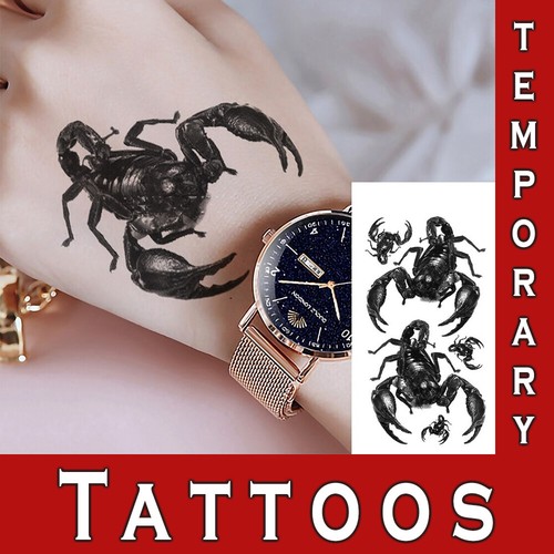 Temporary tattoo scorpion real - temporary,