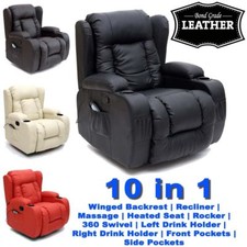 Caesar winged leather - winged,