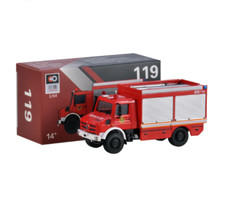 1/64 scale Unimog fire truck No.119 children's toy alloy car model decoration