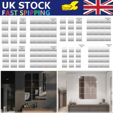 12/16Pcs Mirror Tiles Wall
