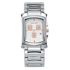 Roberto Cavalli R7253900015 TOMAHAWK Chronograph Silver Tone Men's Watch ~ NEW