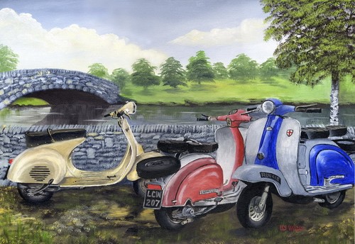 Gone fishin vespa scooters - vespa,