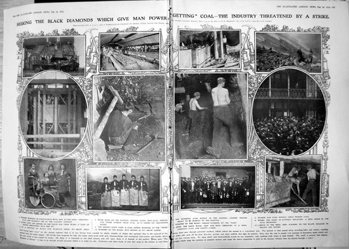 Old print coal industry - old,