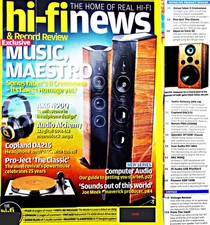 HI-FI NEWS SONUS PRO-JECT AUDIO ALCHEMY COPLAND SPENDOR NAKAMICHI TX-1000 £3.99