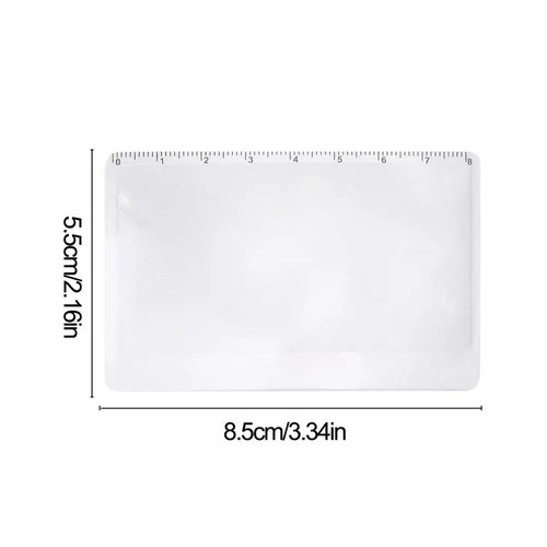 Wallet magnifier card - 3x,