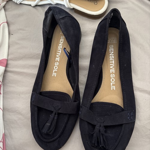 Navy suede loafer style - loafer, shoe