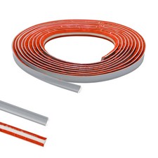 Grey PVC Quadrant Trim,Flexible Laminate Beading Self Adhesive Plastic Wall uk#