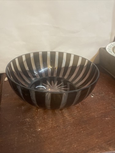 Bohemian glass fruit bowl red - glass,