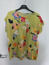 Next Ladies Flower Print Short Sleeved Top..size 14
