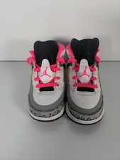 6.5 Jordan Spizike Article no. 684932-109  White/Hyper Pink-Black-Cl Grey  Kids