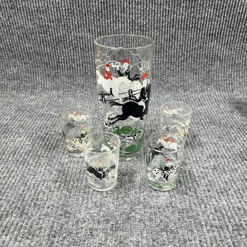 Vtg hazel atlas glass fox - atlas, hunt