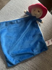 Tesco Paddington Bear Blue Red Cream Baby Comforter Snuggle Blanket Plush NWOT