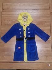 Fireman Sam Dressing Gown Baby Kids Boys Age 2-3