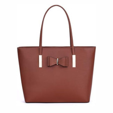 kukubird Women's Top-Handle Black Large Tote Bag Handbag Simple Shoulder Bag