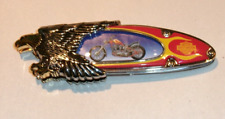 Franklin Mint Harley-Davidson Billy Bike Motorcycle Pocket Knife Soft Case