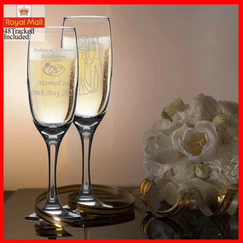 Personalised engraved wedding - engraved,