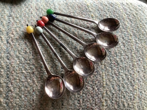 Vintage coffee bean spoons - vintage,