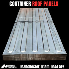 Shipping Container Roof Panel Roof, 5 Corrugations, Corten Steel, Repair Panel