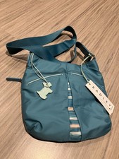New Radley cross body bag, turquoise with expanding main pocket
