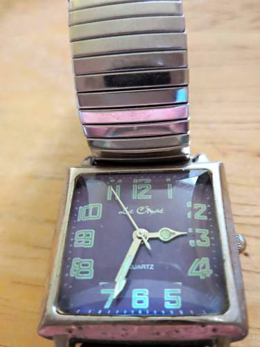 Chat quartz square watch - quartz,