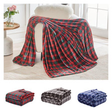 Tartan Check Flannel Throws