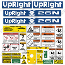 Fits Upright X26N Decal Kit