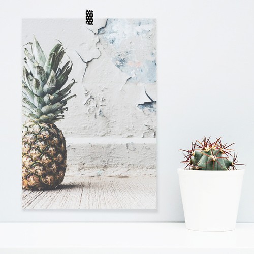 Juniwords poster pineapple in - "pineapple,