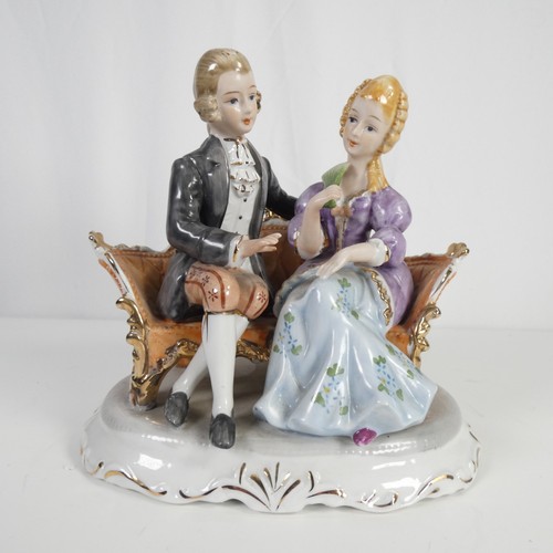 Bone china figure dresden - figure,