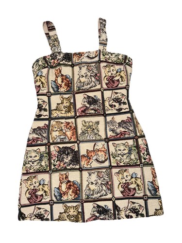 Cider cat tapestry dress - cider,