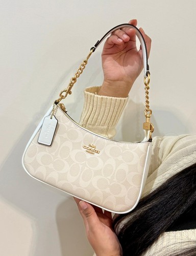 Coach teri cream shoulder - cream, bag