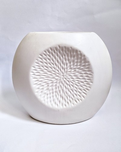 Modern white ceramic - ceramic, vase