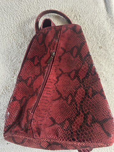 Daniela moda red snake print - moda,