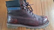 Mens Caterpillar CAT Colorado Burgandy Boots UK 11 Excellent Condition