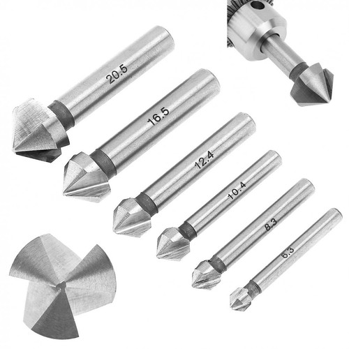 6pcs chamfer end mill - end,