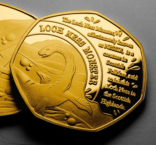 Loch ness monster - monster, gold