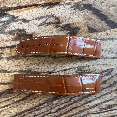 Omega 20mm brown alligator - 20mm,
