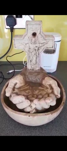 Stone hand crucifix model - stone,