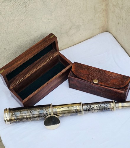 Vintage brass handheld - 14",