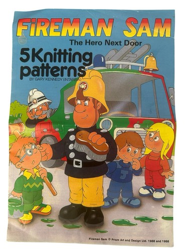 Vintage fireman sam knitting - fireman, 5