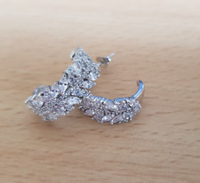 Hallmarkd 925 sterling silver Diamonique Earrings Cubic Zirconia QVC