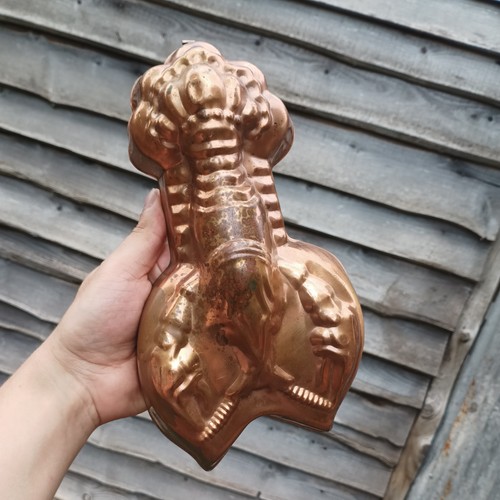Vintage copper lobster mold - copper,