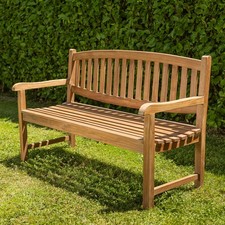 Teak Oval Park/Garden Bench -