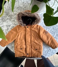 Baby Boys TU Sainsbury’s Winter Coat Jacket Age 1,5-2 Years Fleece Lined Hood