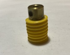Meccano yellow plastic Worm Gear part 32P used