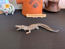 Rare pewter Aligator/