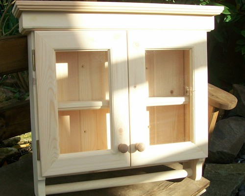 Small glazed wooden - glazed,