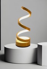Spiral Table Lamp, Gold finish