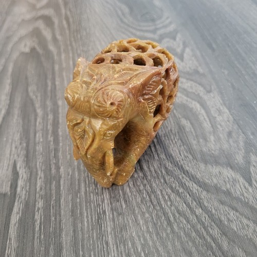 Hand carved soapstone - hand,